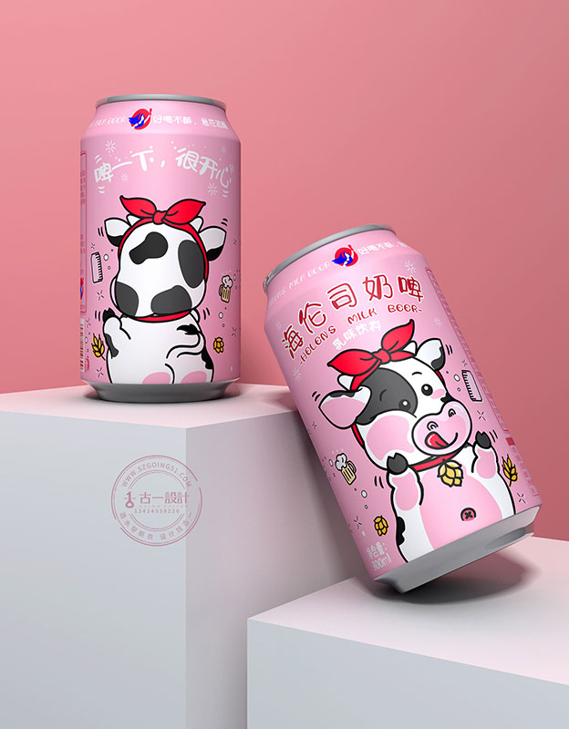 奶啤包装设计 古一包装设计案例