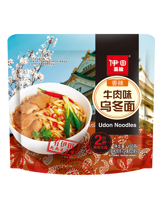 伊田面馆香辣牛肉味乌冬面