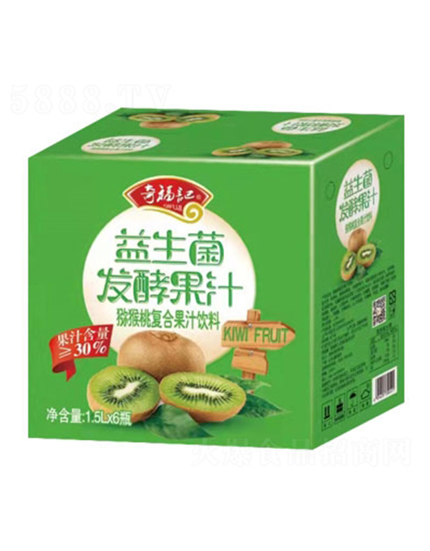 奇福记益生菌发酵猕猴桃汁1.5LX6
