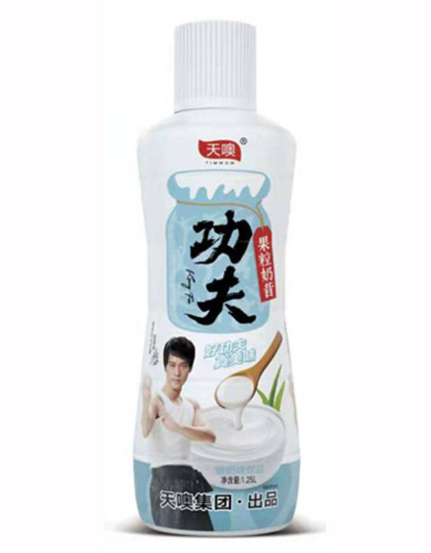 天噢功夫果粒奶昔酸奶饮品1.25L