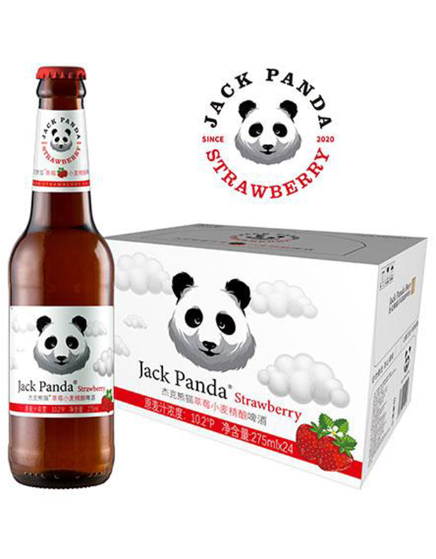 杰克熊猫草莓小麦精酿啤酒