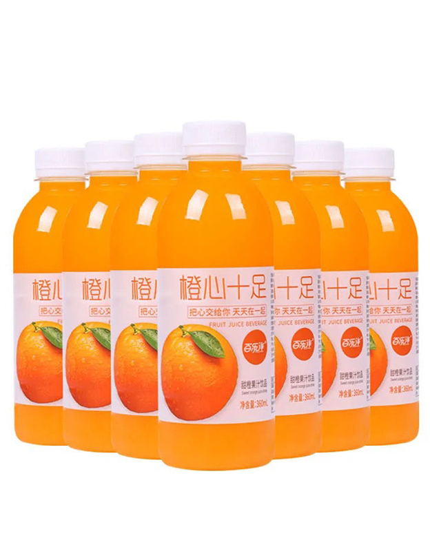 百乐洋甜橙果汁饮品360ml