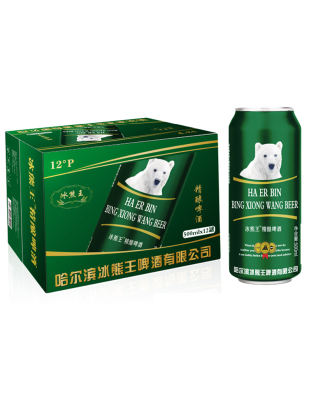 冰熊王精酿啤酒【12°P500ml×12罐】