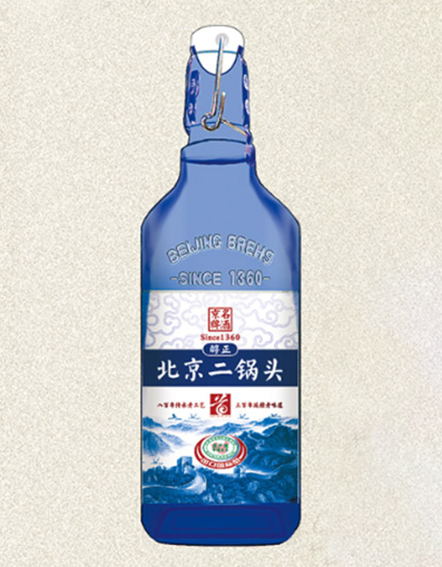 京牌名酒北京二锅头蓝瓶