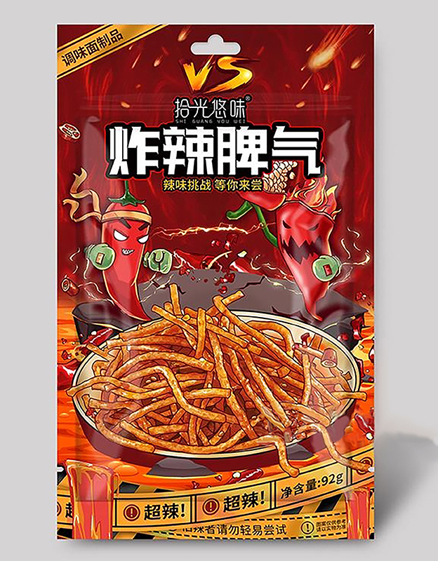 拾光悠味炸辣脾气超辣网红零食辣条