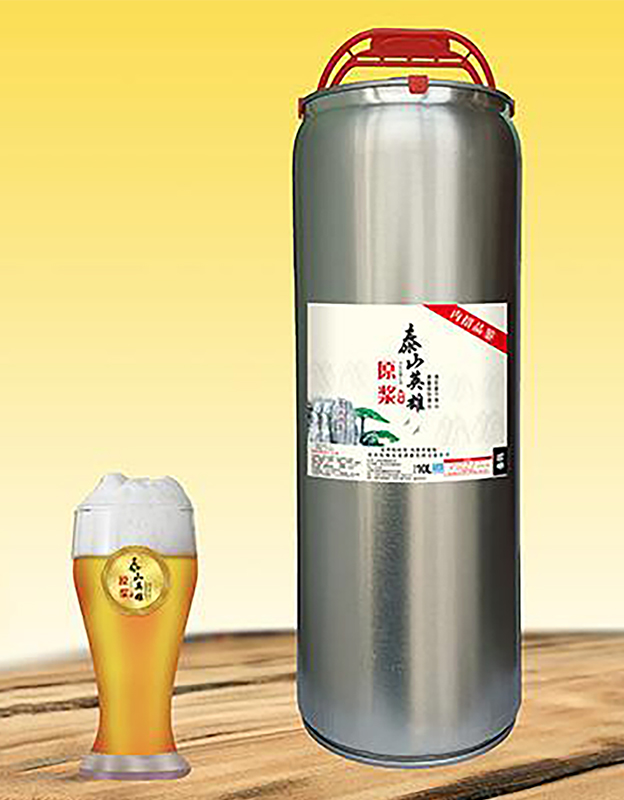 泰山英雄原浆啤酒(光桶)10L