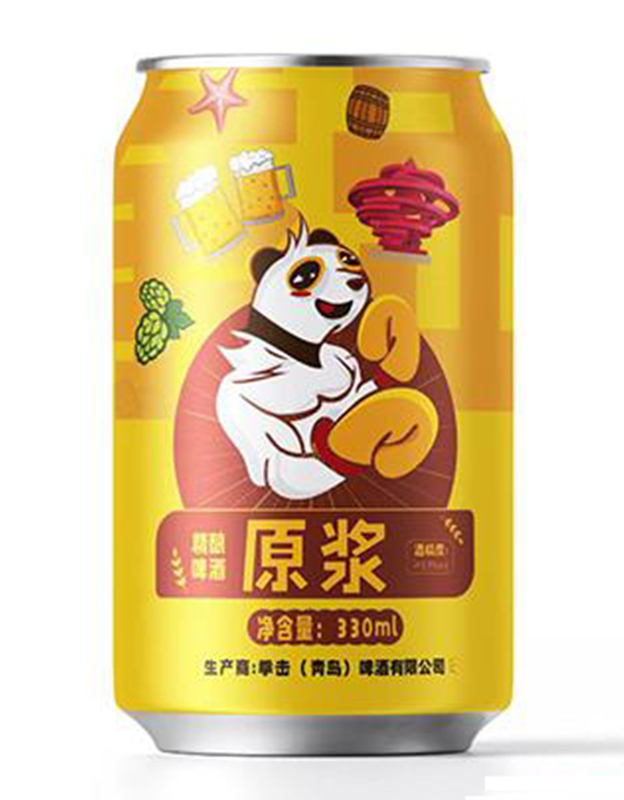拳击熊猫原浆精酿啤酒330ml
